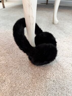 CC Boutique Black Furry Ear Muffs